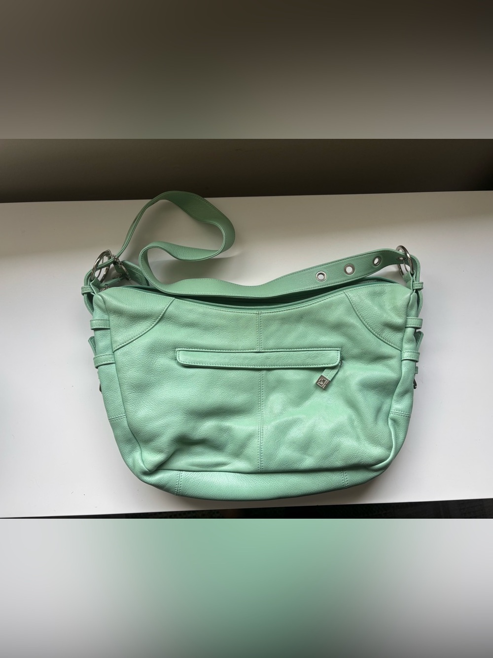 SOPRANO mint green shoulder bag